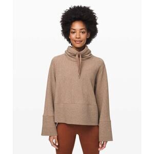 Lululemon Retreat Yourself Pullover Heathered Soft Sand Size XS/S